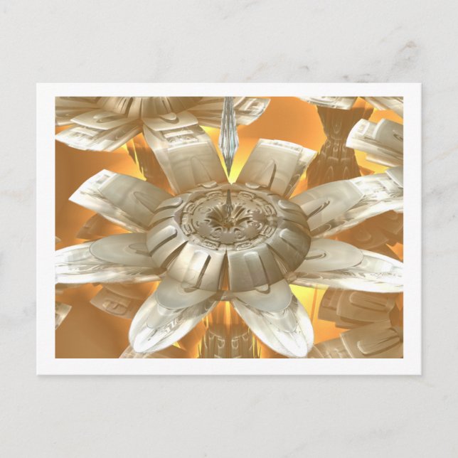 Postkarte für das 3D-Fraktal (Vorderseite)