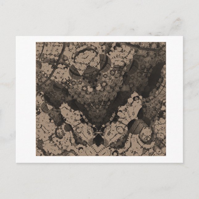 Postkarte für das 3D-Fraktal (Vorderseite)