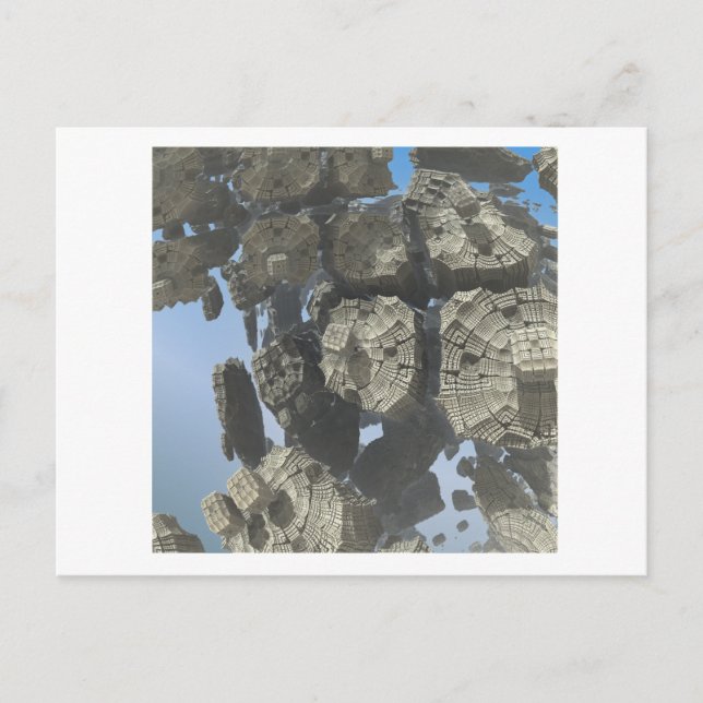 Postkarte für das 3D-Fraktal (Vorderseite)