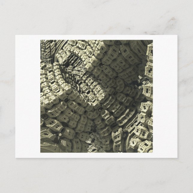 Postkarte für das 3D-Fraktal (Vorderseite)