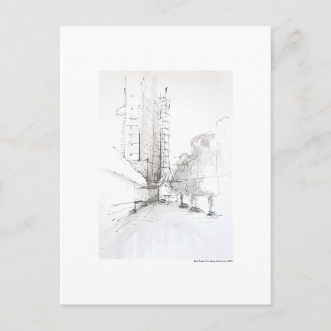 Postkarte für das Bleistift Hannover Landschaft (Vorderseite)