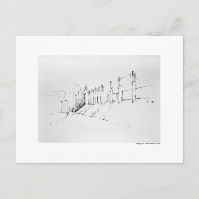 Postkarte für das Bleistift Hannover Landschaft (Vorderseite)