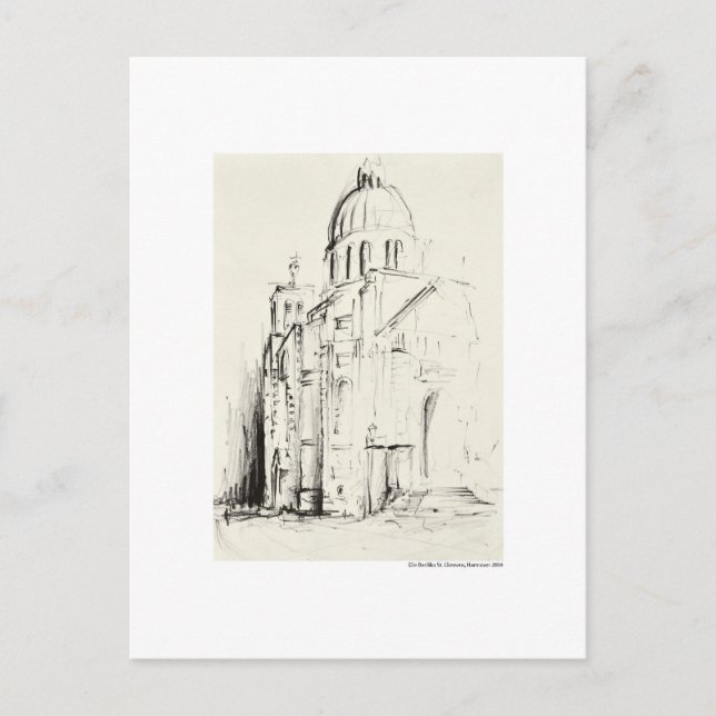 Postkarte für das Bleistift Hannover Landschaft (Vorderseite)