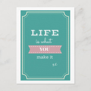 Postkarte für das inspirierende Lebensjahr