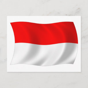 Postkarte für das Monaco-Flag