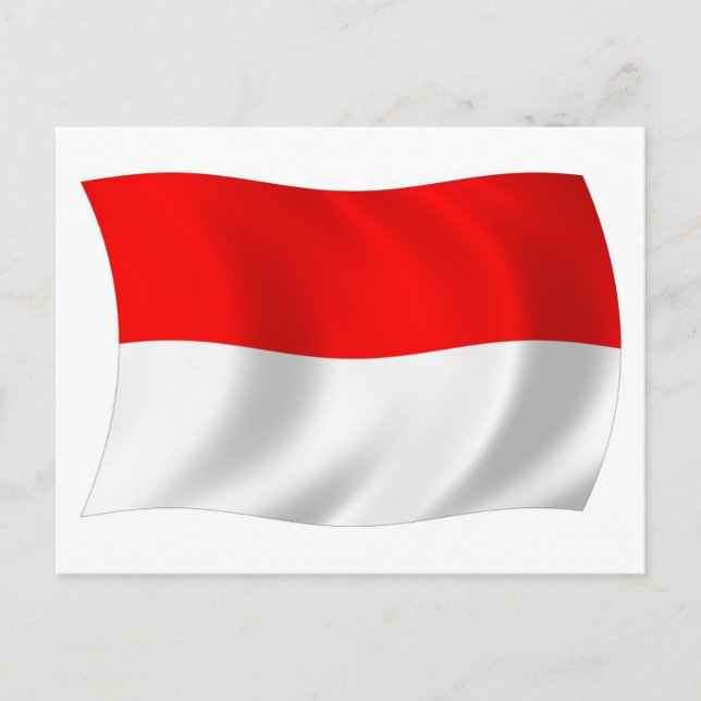 Postkarte für das Monaco-Flag (Vorderseite)