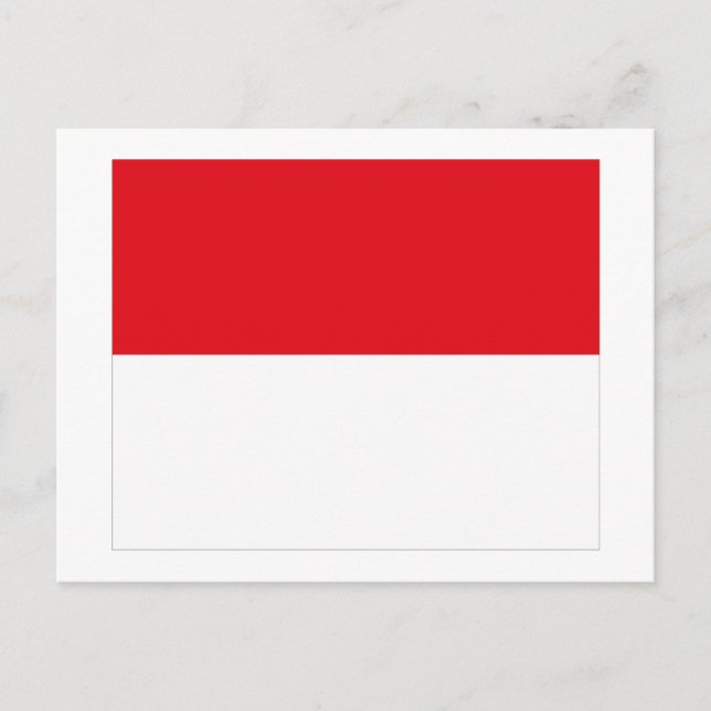Postkarte für das Monaco-Flag (Vorderseite)