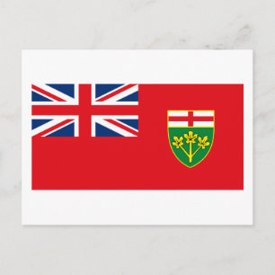 Postkarte für das Ontario-Flag