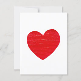 Postkarte für das rote Herz