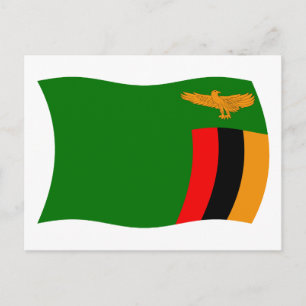 Postkarte für das sambische Flag