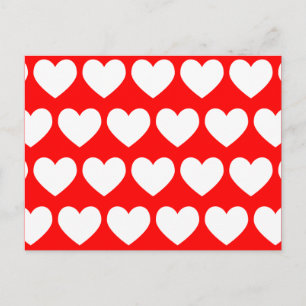 Postkarte für das weiße Herz