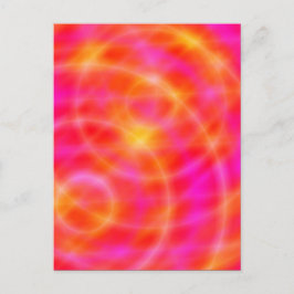 Postkarte für den digitalen Weltraum - Rosa / oran