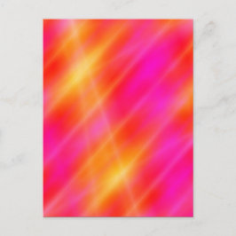 Postkarte für den digitalen Weltraum - rosa / oran