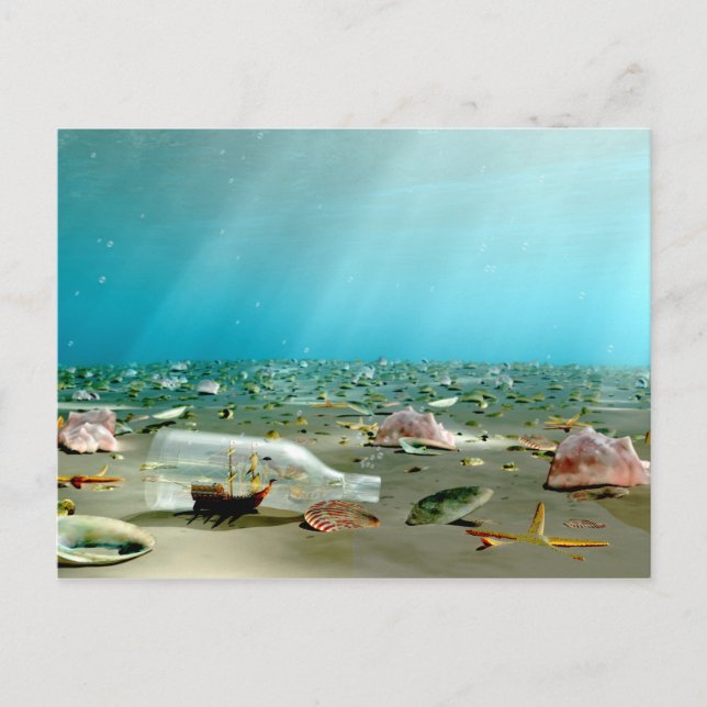 Postkarte für den Flaschenabsatz (Vorderseite)