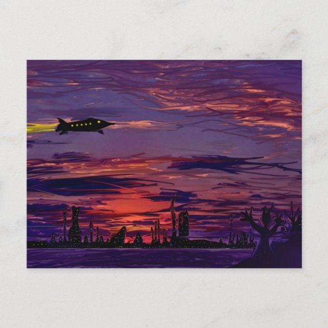 Postkarte für den interplanetarischen Verkehr (Vorderseite)
