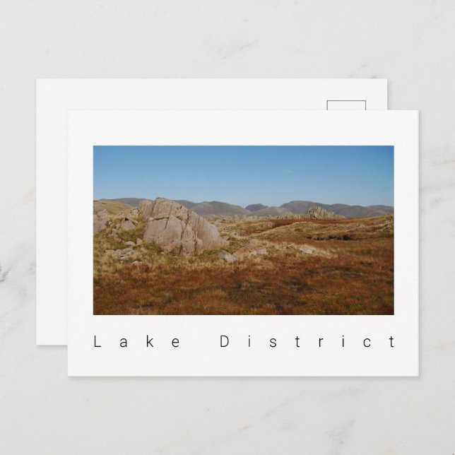 Postkarte für den Lake District (Vorne/Hinten)