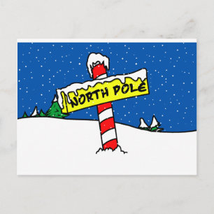 Postkarte für den Nordpol