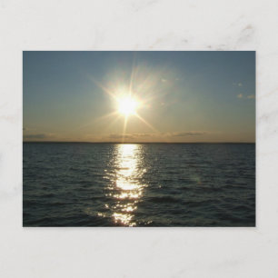 Postkarte für den Sonnenuntergang der RI