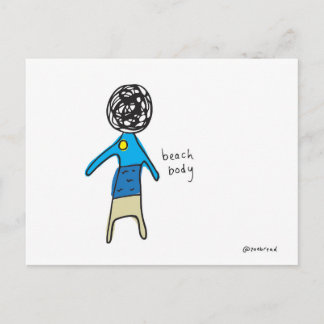 Postkarte für den Strandkorb