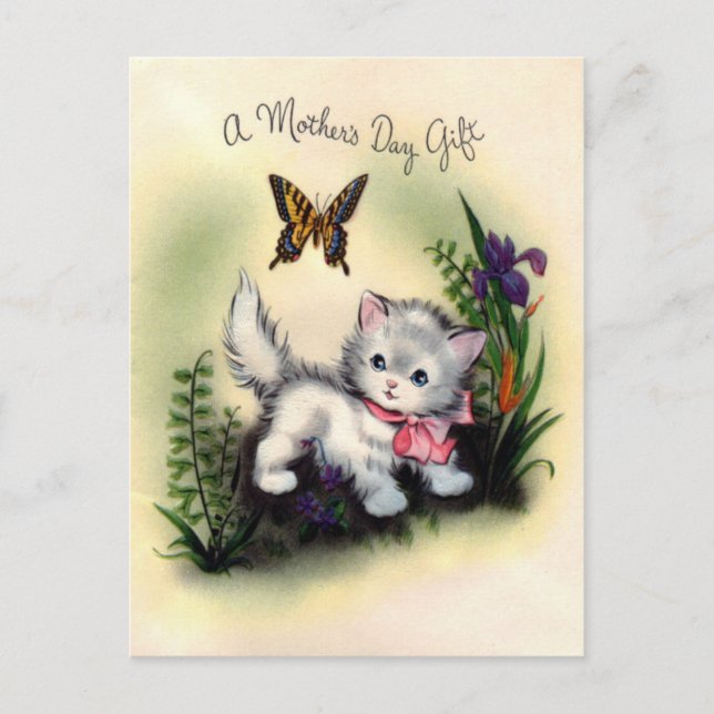 Postkarte für den Vintagen Muttertag (Vorderseite)