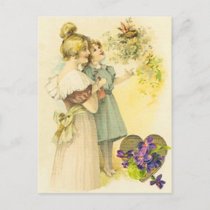Postkarte für den Vintagen Muttertag