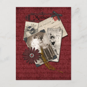 Postkarte für den Vintagen Muttertag
