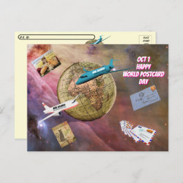 Postkarte für den Weltpostkartentag (1. Oktober)