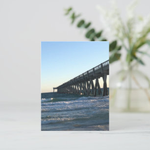 Postkarte für die Ankündigung des Strandes