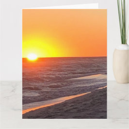 Postkarte für die Ankündigung von Strand