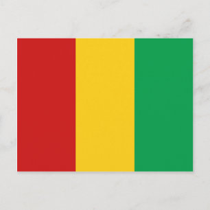 Postkarte für die Guinea-Backen-Flagge