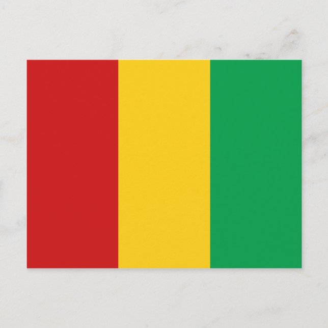 Postkarte für die Guinea-Backen-Flagge (Vorderseite)