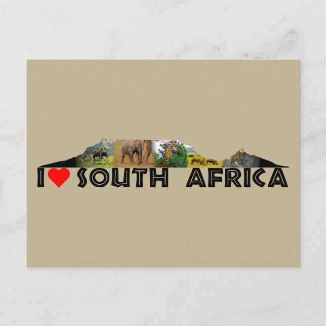 Postkarte für die Sammlung von Wildtieren (Vorderseite)