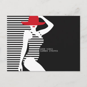 Postkarte für die Sommerfrau