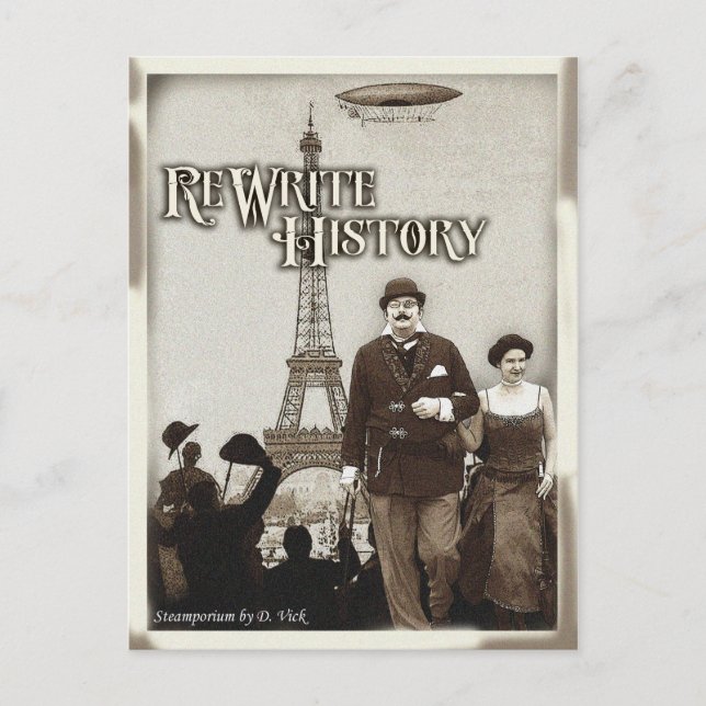 Postkarte für die Versionsgeschichte umschreiben (Vorderseite)