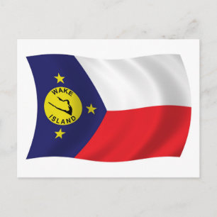 Postkarte für die Weckte der Inselflagge