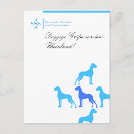 Postkarte für Doggenzüchter