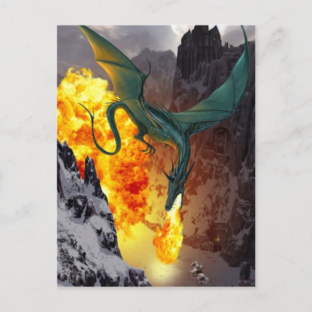 Postkarte für Drachenschlag (Vorderseite)