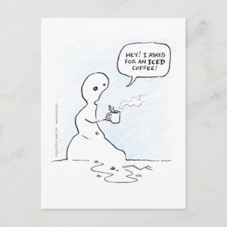 Postkarte für eisigen Kaffee