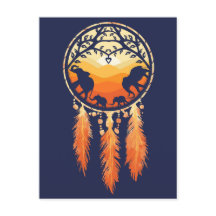 Postkarte für Elephant Dream Catcher