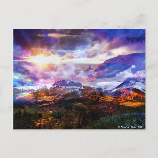 Postkarte für Fantasy-Landschrott (Vorderseite)