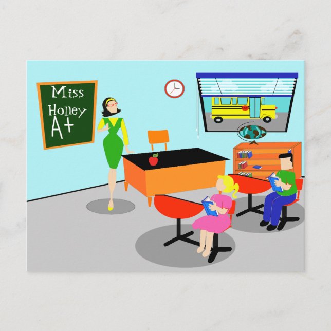 Postkarte für Fernlehrer (Vorderseite)