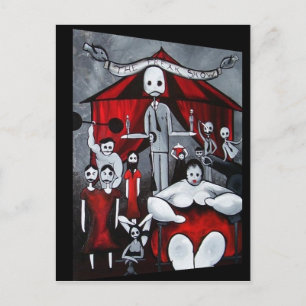 Postkarte für Freak Show
