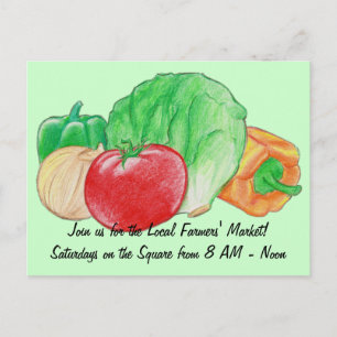 Postkarte für frisches Produkt