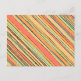Postkarte für Funky Stripes