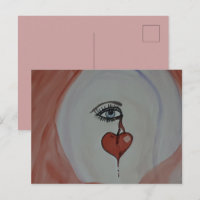 Postkarte für gebrochenes Herz