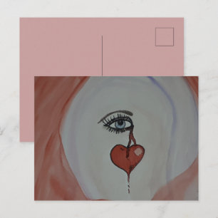 Postkarte für gebrochenes Herz