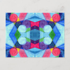 Postkarte für geometrische Skittles