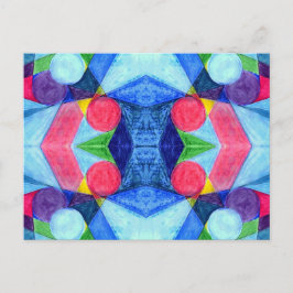 Postkarte für geometrische Skittles