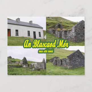 Postkarte für große schwarze Häuser