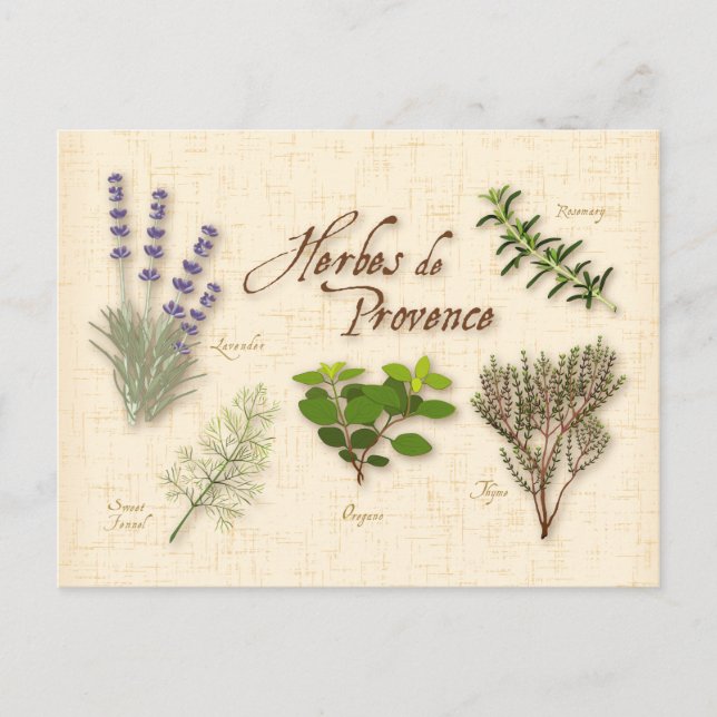 Postkarte für Herbes de Provence anpassen (Vorderseite)